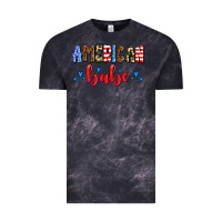 Cloud Black American babe Vintage Tee - AdoDesignShop