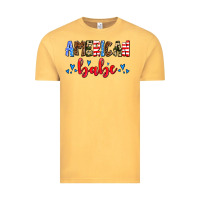 Vintage Mustard American babe Vintage Tee - AdoDesignShop