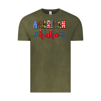 Vintage Olive American babe Vintage Tee - AdoDesignShop