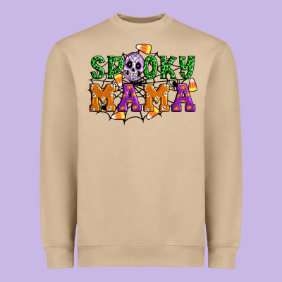 Spooky Mama Heavyweight Sweatshirt Designed By Artiststas