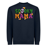 Navy Spooky mama Heavyweight Sweatshirt - Artiststas
