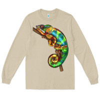 Mushroom Chameleon Lizard Illustrations Long Sleeve Tee - LillyAllenDesigns