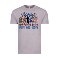 Vintage Zinc born raised and protected by god guns and glory Vintage Tee - JahusDesignShop