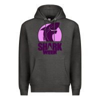 Charcoal Heather shark Week Premium Hoodie - Bettercallsaul