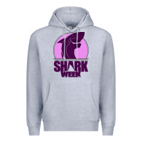 Heather Grey shark Week Premium Hoodie - Bettercallsaul