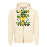 Sandshell lucky vibes Zipper Hoodie - MaliasSmallBusiness