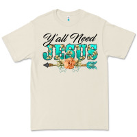 Bone y'all need jesus arrow lily flowers Premium Tee - BarkalooDesign