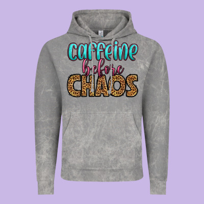 Caffeine Before Chaos Vintage Hoodie Designed By Hra Design Shop