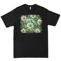 Black Daisy leopard Premium Tee - RanaPortraitStore