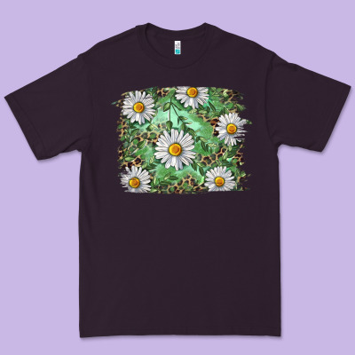 Premium Tee Daisy leopard