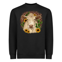 Black charolais leopard cactus sunflower Heavyweight Sweatshirt - JahusDesignShop