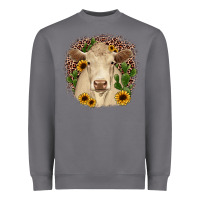 Storm charolais leopard cactus sunflower Heavyweight Sweatshirt - JahusDesignShop