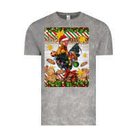 Cloud Rock Christmas rooster Vintage Tee - Artiststas