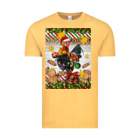 Vintage Mustard Christmas rooster Vintage Tee - Artiststas