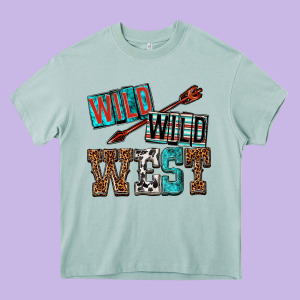 Wild Wild West Heavy Core Tee Designed By Texasbilliewilder