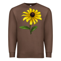 Chestnut Black Eyed Susan Flower Premium Sweatshirt - LillyAllenDesigns