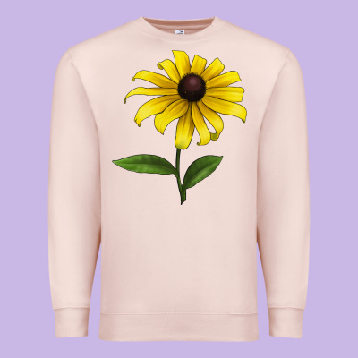 Black Eyed Susan Flower Premium Sweatshirt Designed By Lillyallendesigns