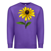 Purple Black Eyed Susan Flower Premium Sweatshirt - LillyAllenDesigns