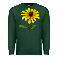 Sports Green Black Eyed Susan Flower Premium Sweatshirt - LillyAllenDesigns
