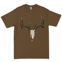 Cacao Deer Skull Premium Tee - RanaPortraitStore
