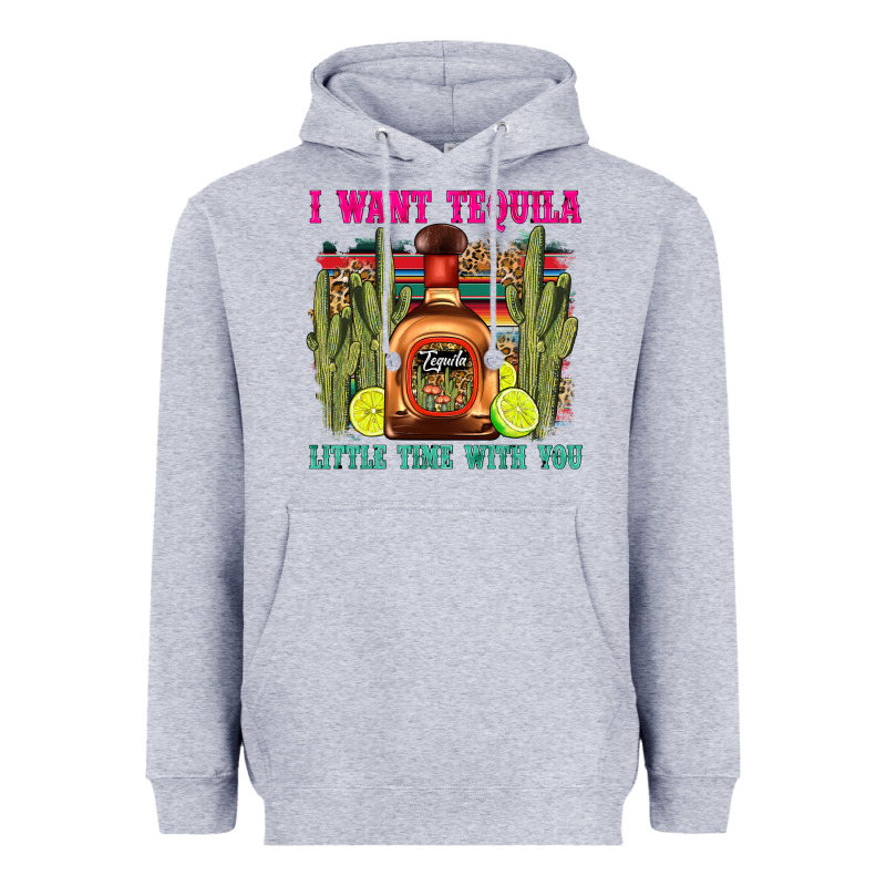 I Want Tequila Little Time With You Heavyweight Hoodie by LillyAllenDesigns | Teevron