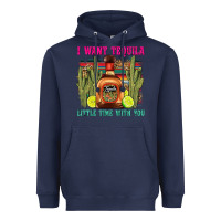 Navy i want tequila little time with you Heavyweight Hoodie - LillyAllenDesigns