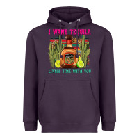 Plum i want tequila little time with you Heavyweight Hoodie - LillyAllenDesigns