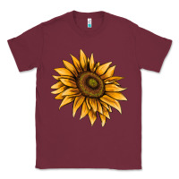 Burgundy sunflower Classic Tee - AdoDesignShop