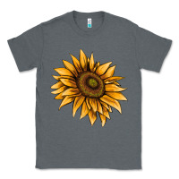 Charcoal Heather sunflower Classic Tee - AdoDesignShop