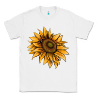 White sunflower Classic Tee - AdoDesignShop