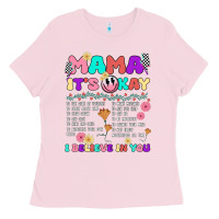 Bubblegum Pink mama it's okay Ladies Tee - JahusDesignShop