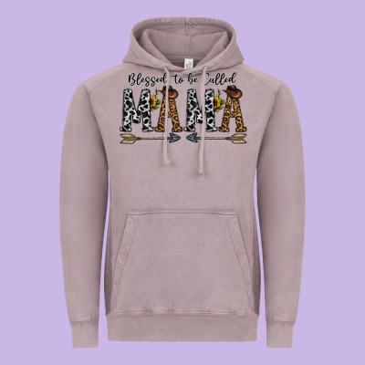 Mama To Be Called Mama Vintage Hoodie Designed By Cowhidedigitalart