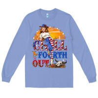 Colony Blue Chill the fourth out 4th of july Long Sleeve Tee - NancyCooperArtShop