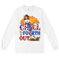 White Chill the fourth out 4th of july Long Sleeve Tee - NancyCooperArtShop