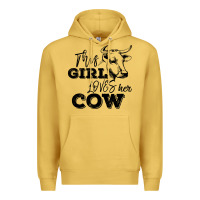 Antique Gold This Girl Loves Her Cow Premium Hoodie - Bettercallsaul