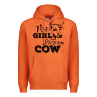 Carrot This Girl Loves Her Cow Premium Hoodie - Bettercallsaul