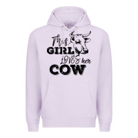 Lilac This Girl Loves Her Cow Premium Hoodie - Bettercallsaul