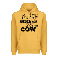 Mustard This Girl Loves Her Cow Premium Hoodie - Bettercallsaul
