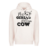 Pale Pink This Girl Loves Her Cow Premium Hoodie - Bettercallsaul
