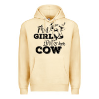 Pina Colada This Girl Loves Her Cow Premium Hoodie - Bettercallsaul