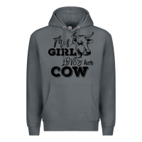 Rock This Girl Loves Her Cow Premium Hoodie - Bettercallsaul