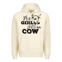 Sandshell This Girl Loves Her Cow Premium Hoodie - Bettercallsaul