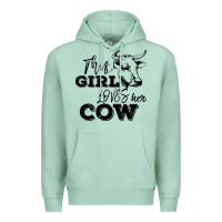 Seafoam This Girl Loves Her Cow Premium Hoodie - Bettercallsaul