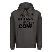 Smoke This Girl Loves Her Cow Premium Hoodie - Bettercallsaul