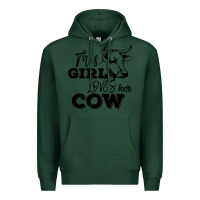 Sports Green This Girl Loves Her Cow Premium Hoodie - Bettercallsaul