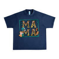 Navy american football mama Urban Heavy Tee - Jasminsmagicworld