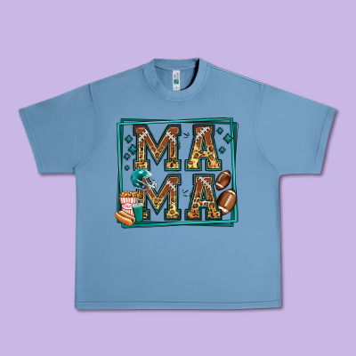 American Football Mama Urban Heavy Tee Designed By Jasminsmagicworld