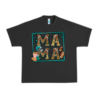 Pigment Black american football mama Urban Heavy Tee - Jasminsmagicworld