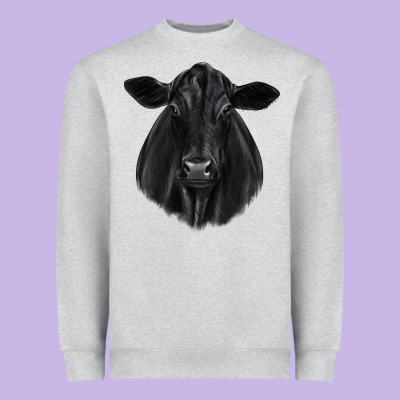 Black Angus Heavyweight Sweatshirt Designed By Jahusdesignshop