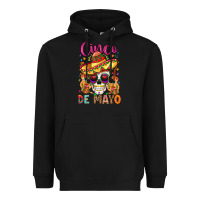 Black cinco de mayo Heavyweight Hoodie - LillyAllenDesigns